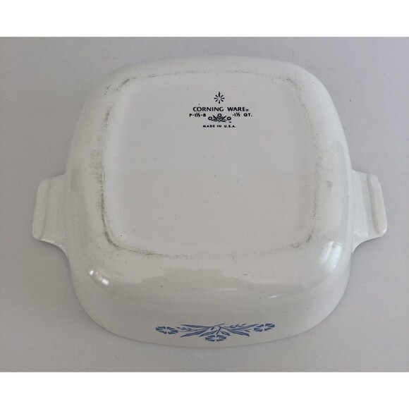 Vintage Corning Ware Cornflower Blue 1 1/2 qt. Casserole Dish P-1 1/2-B Made USA - Picture 11 of 12